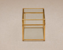 Load image into Gallery viewer, 4x6" Brass & Glass Upright Photo Print Box - Large 325 Photos