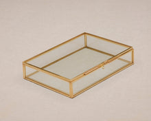 Load image into Gallery viewer, Set of 10 - 5x7" Brass & Glass Photo Print Box