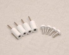 Load image into Gallery viewer, 4 Individual White Standoff Bolt Set

