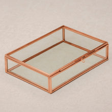 Load image into Gallery viewer, 4x6" Red Brass &amp; Glass Photo Print Box
