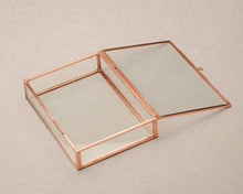 Load image into Gallery viewer, Set of 10 - 4x6" Red Brass &amp; Glass Photo Print Box
