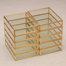 Load image into Gallery viewer, Set of 10 - 5x7" Brass &amp; Glass Photo Print Box
