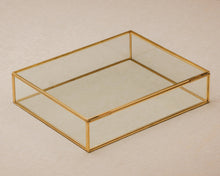 Load image into Gallery viewer, 8x10" Brass &amp; Glass Photo Print Box
