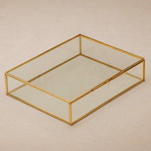 Load image into Gallery viewer, 8x10" Brass &amp; Glass Photo Print Box
