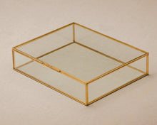 Load image into Gallery viewer, 8x10" Brass &amp; Glass Photo Print Box
